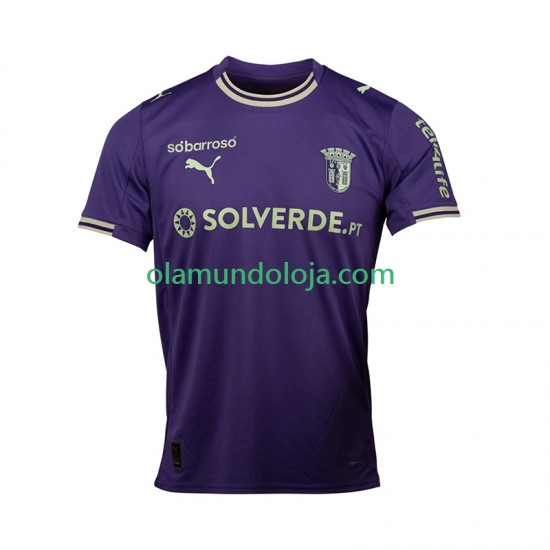 Camisola SC Braga Homem Equipamento Segundo 2025-2026 Manga Curta